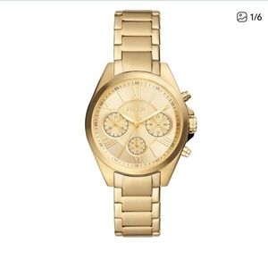 Fossil Gold-Tone Chronograph Watch